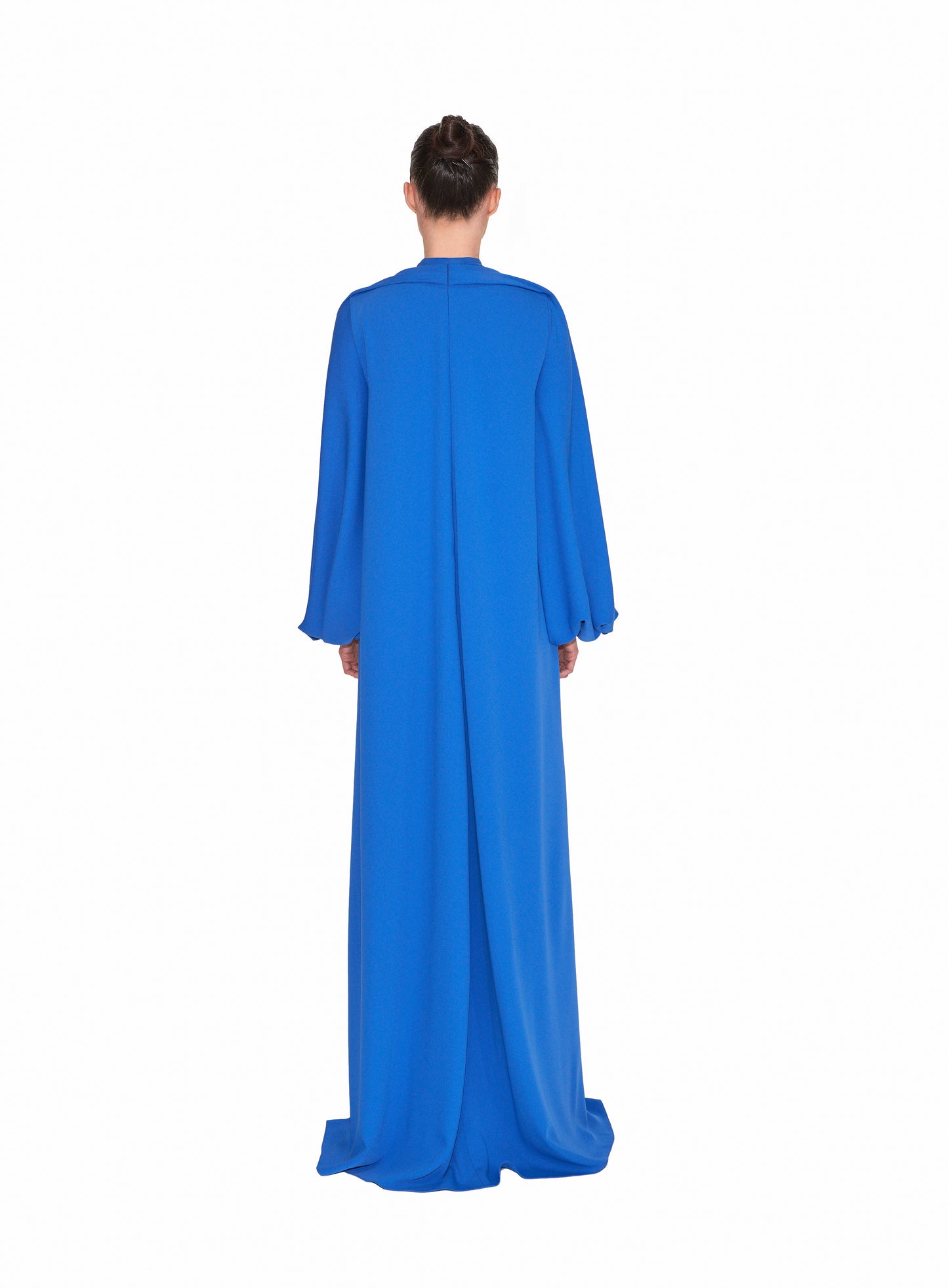 CREPE GOWN WITH BISHOP SLEEVES | FINAL SALE