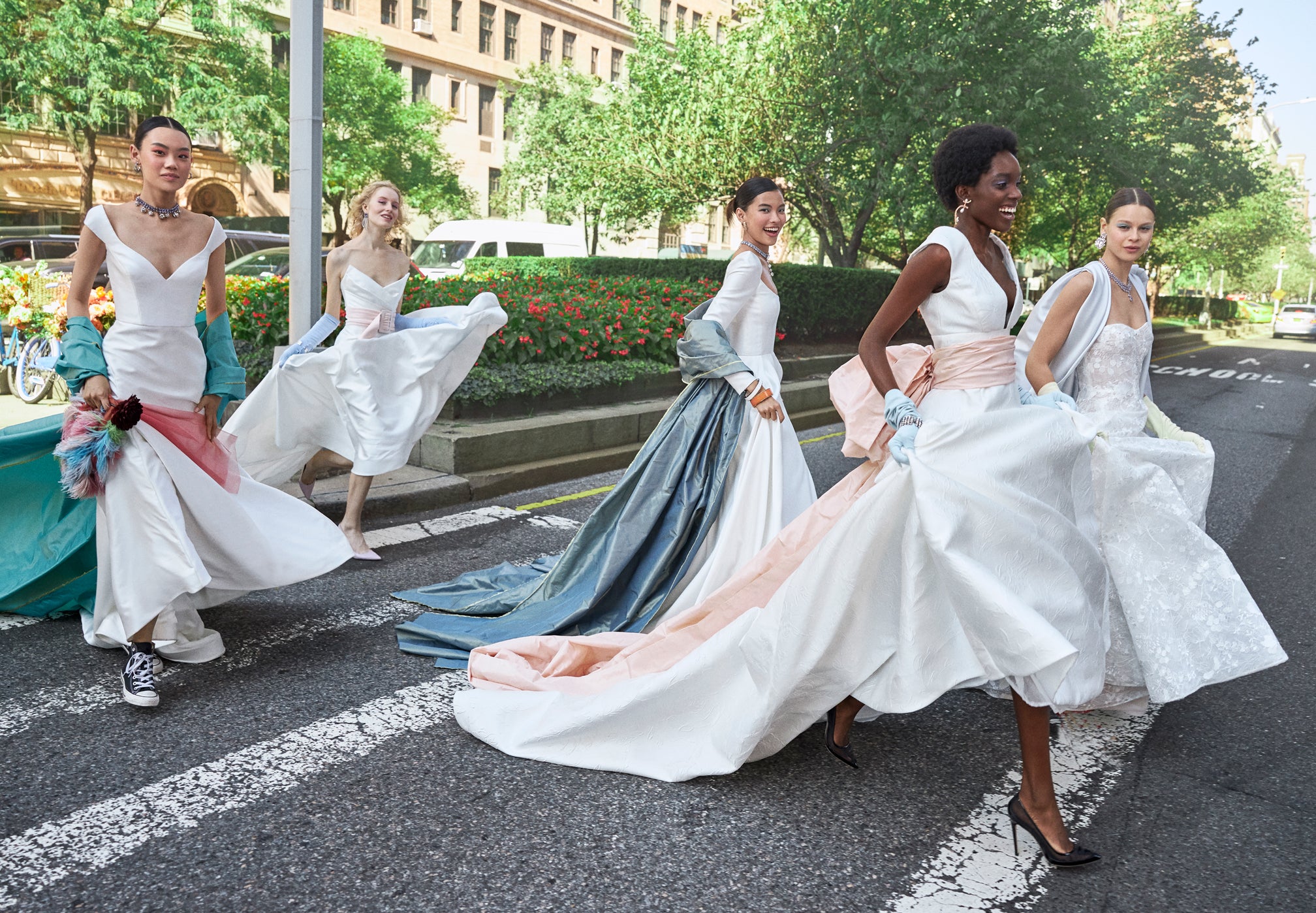 reem acra lady liberty dress The Best Bridgerton Inspired Wedding Dresses