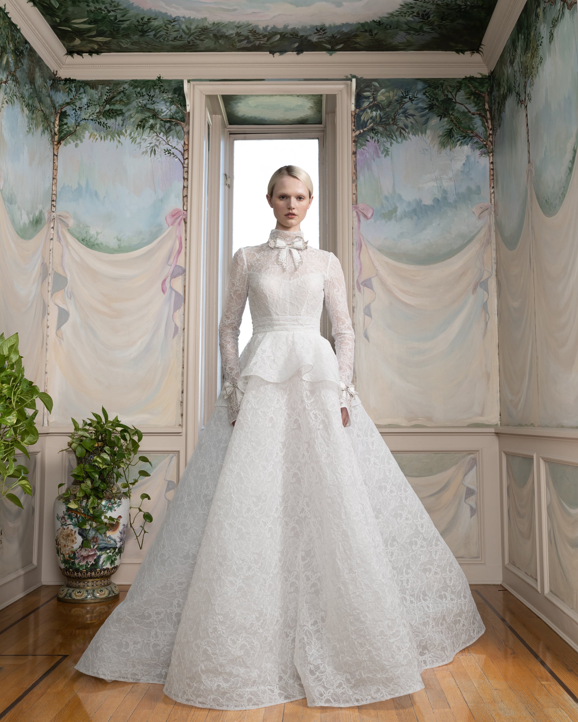 reem acra blue wedding dress Reem acra Fall/Winter 2023 Hollywood bridal collection
