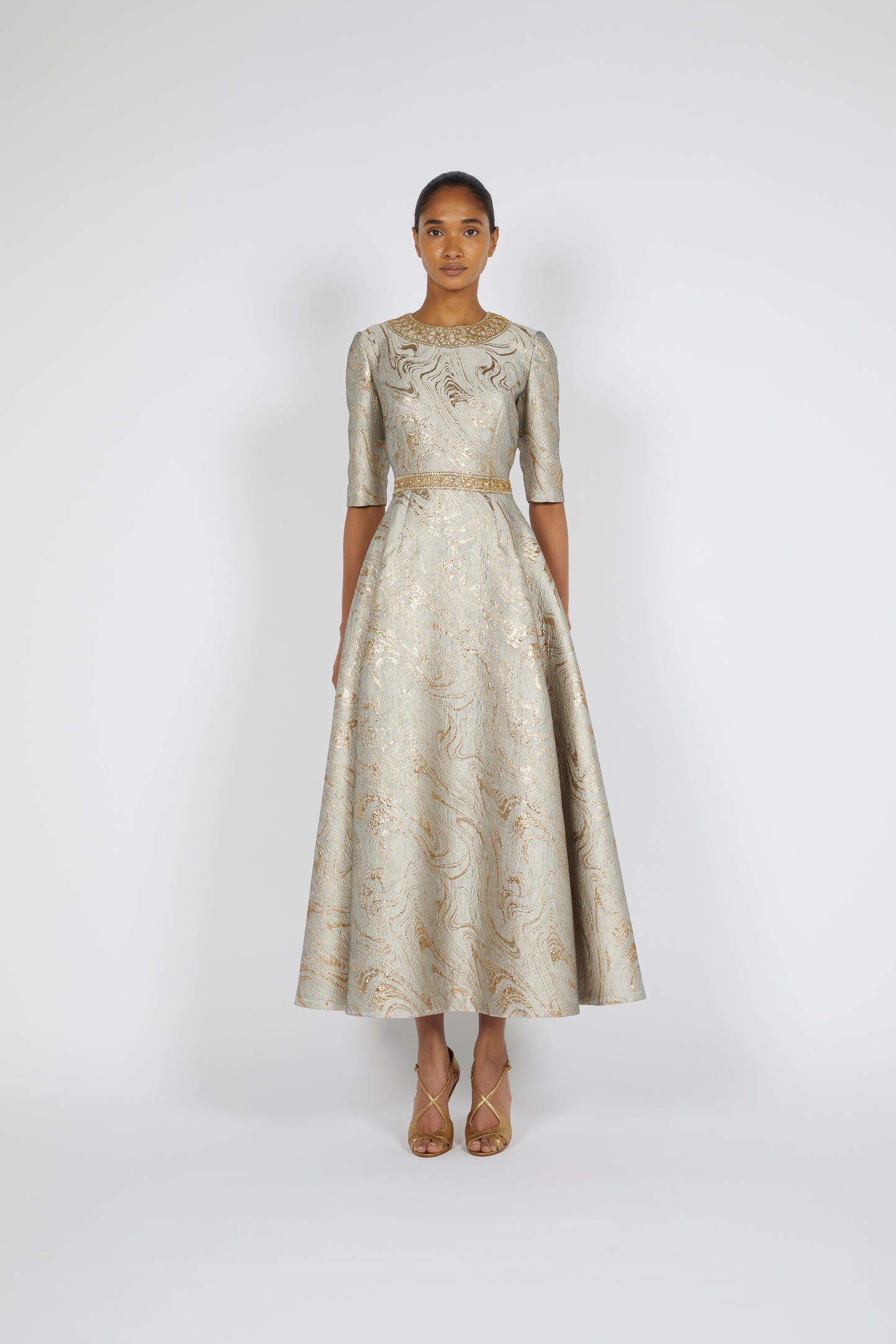 BROCADE COCKTAIL DRESS