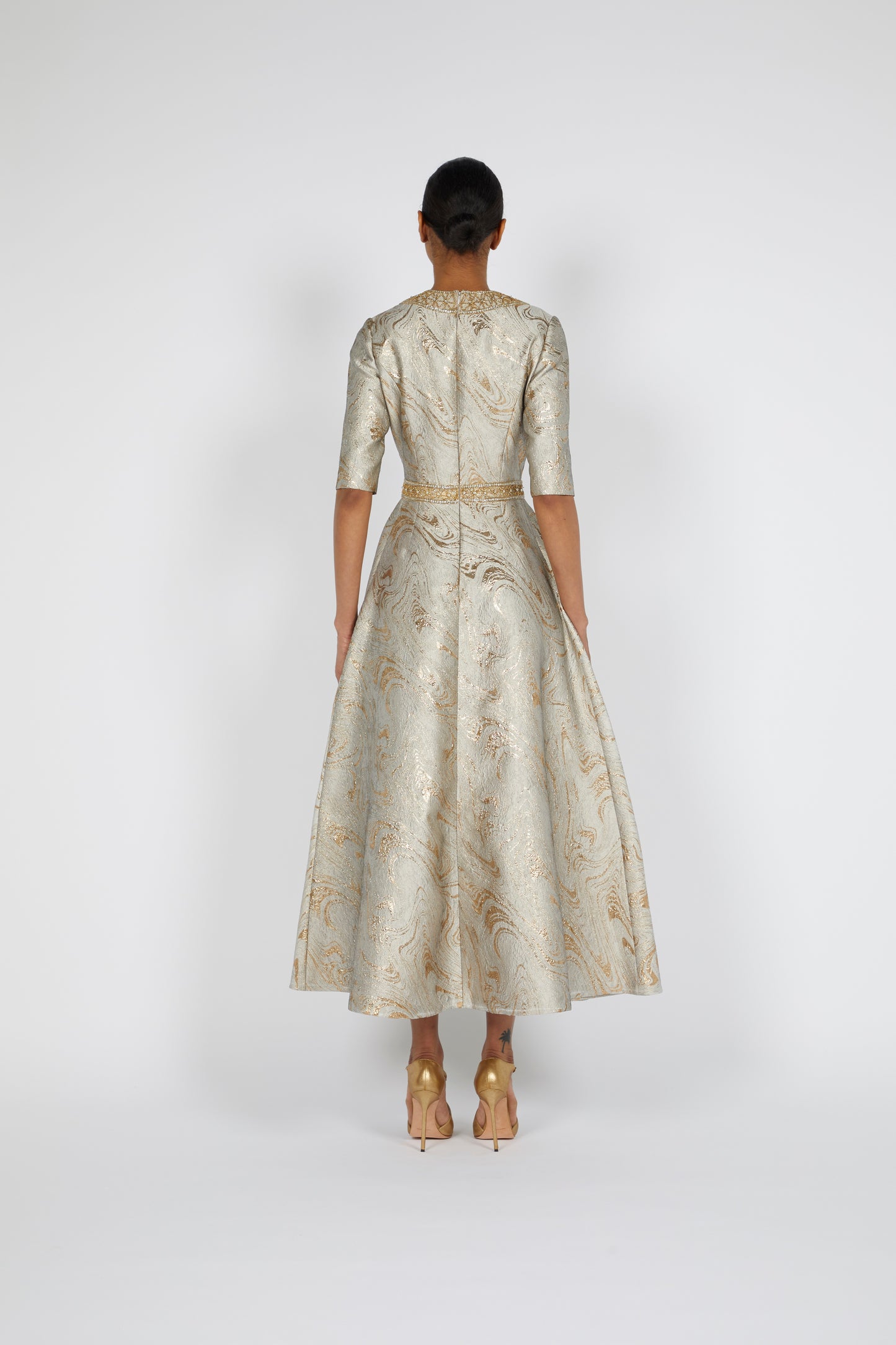 BROCADE COCKTAIL DRESS