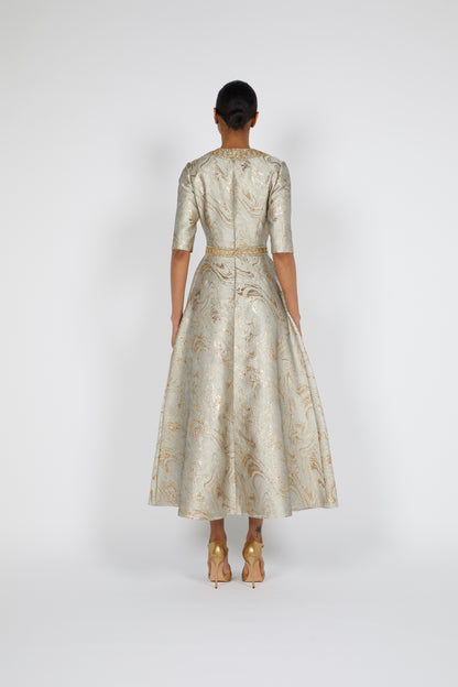 BROCADE COCKTAIL DRESS