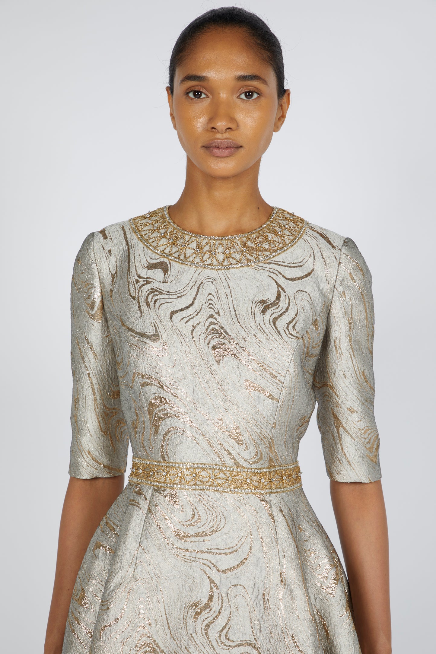 BROCADE COCKTAIL DRESS