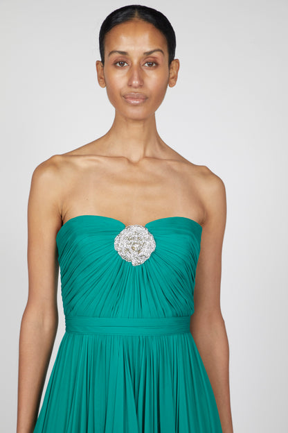SILK CHIFFON A-LINE GOWN (PRE-ORDER 12 WEEKS DELIVERY)