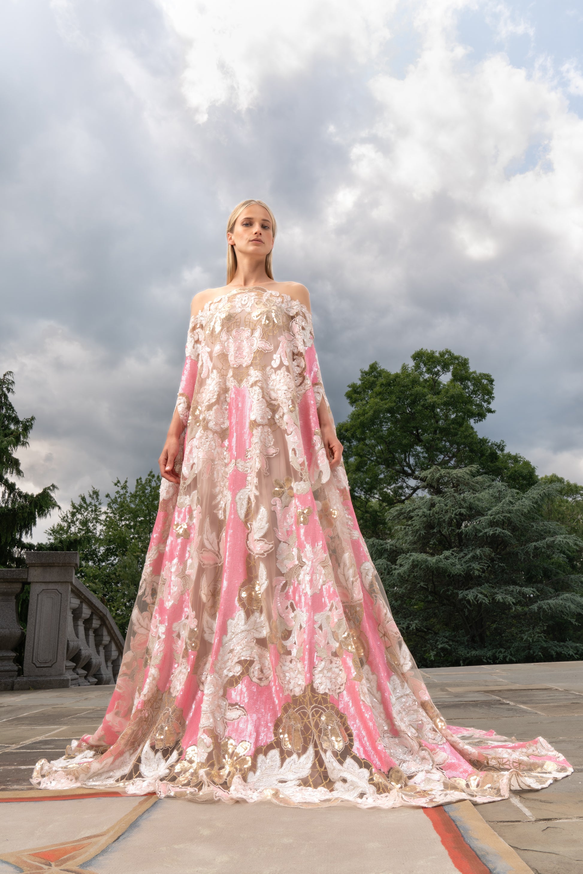 reem acra pink dress Pink Glamour Look 16