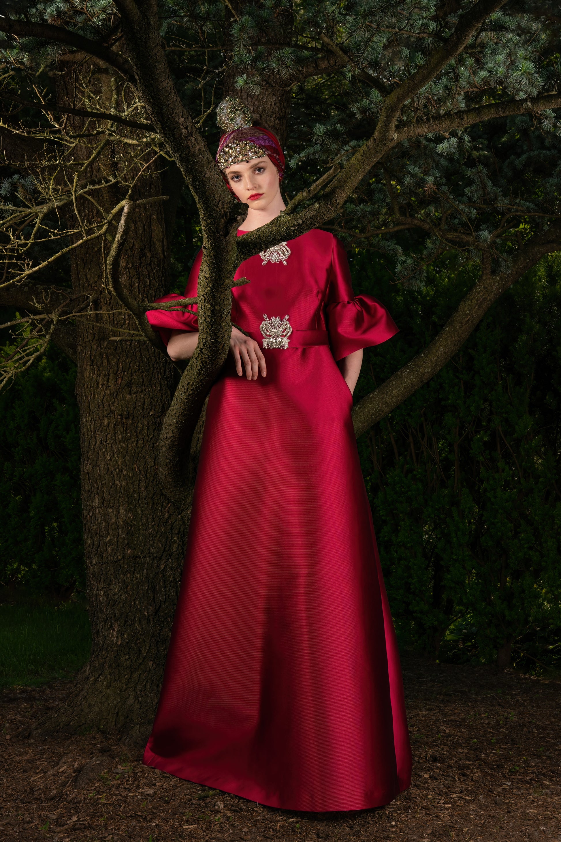 reem acra red dress Red Roxanne Dress